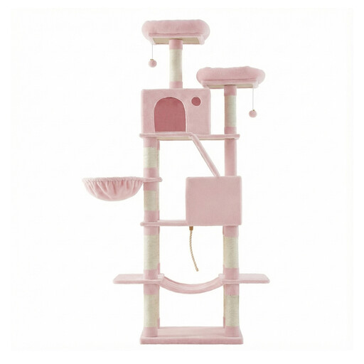 Arbre à chat XXL SONGMICS HOME de 206 cm avec hamac et niches