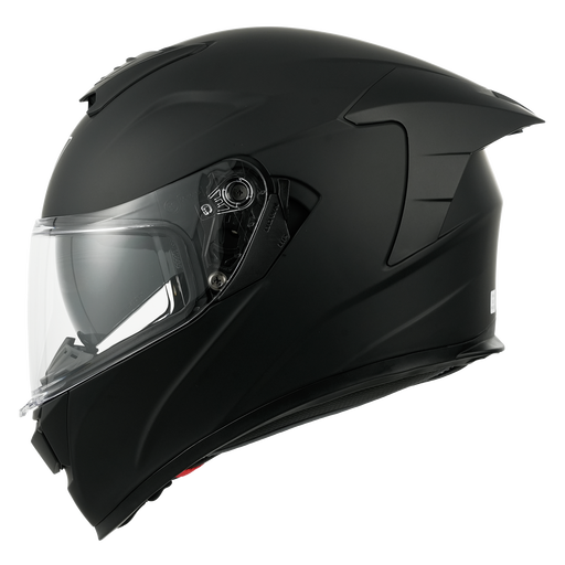 MY 936 Modular Motorcycle Helmet, Integrated Sun Visor, Matte Black, Size M
