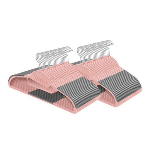 Ochama Set of 50 Clothes Hangers, Slim Plastic Hangers