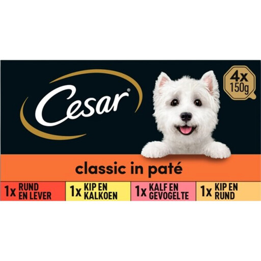 CESAR Adult Wet Dog Food multipack 4 x 150 g