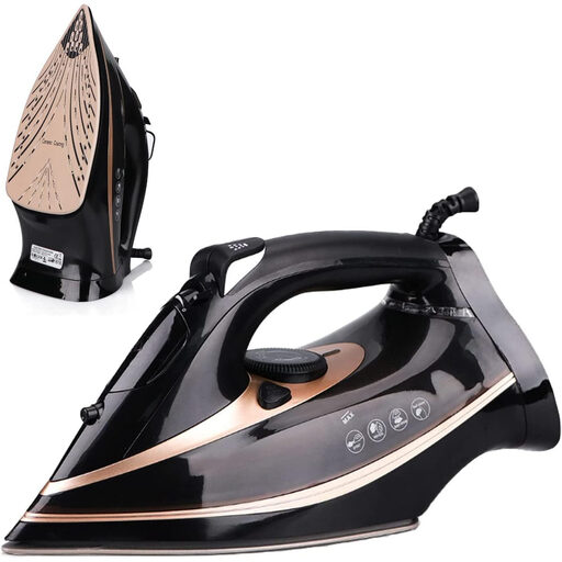 Steam iron with ceramic soleplate and 300 ml reservoir