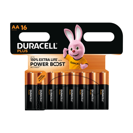 DURACELL Plus Power AA 电池，16 粒装