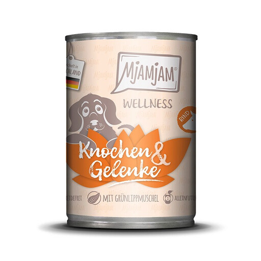 P?tée MjAMjAM pour chien au b?uf et moule verte