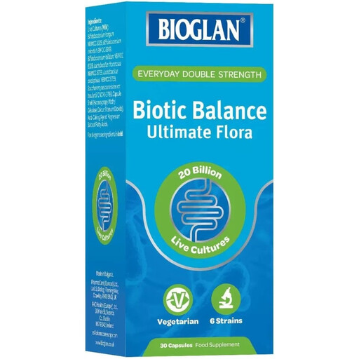 Bioglan BioBiotic Balance Digestive & Gut Health Support 20 Billion - 30 Capsules