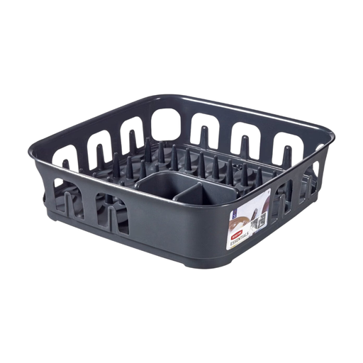 Curver Essentials Square Dish Drainer - Grey