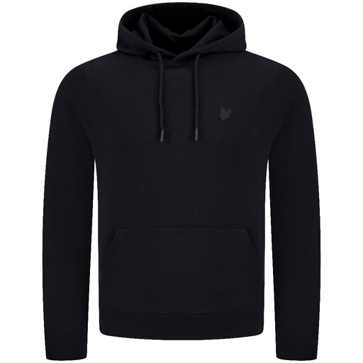 Lyle & Scott Superfine Pullover Hoodie - Jet Black