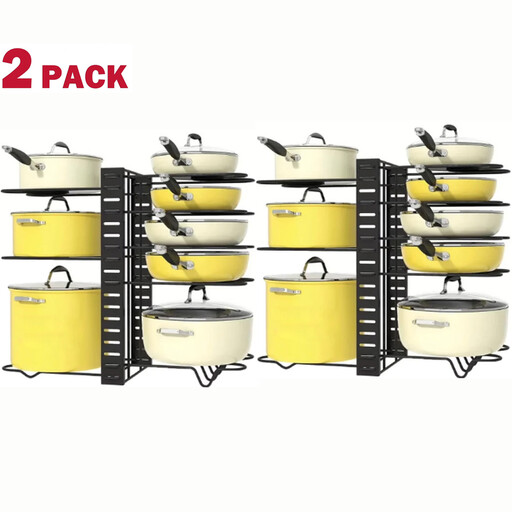 SRD 0198 Kitchen Storage Rack with 8 adjustable tiers