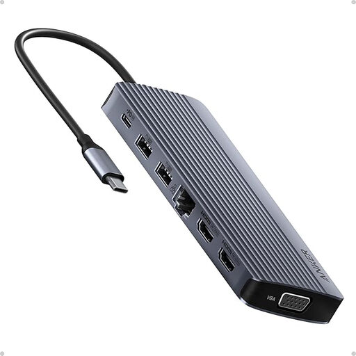 Anker USB-C Hub (14-in-1, Triple Display)