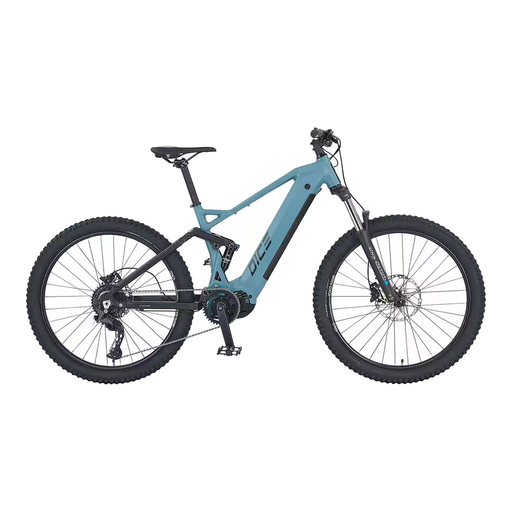 Prophete DICE 4.0 Full Suspension E?MTB, Blue 27.5 Inch Electric Mountain Bike