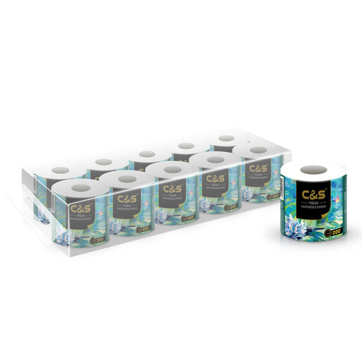 C&S Toilet Tissue, 4-Ply, 200g, 10 Rolls