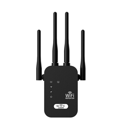 带 4 根外置天线的双频 Wi-Fi 信号增强器