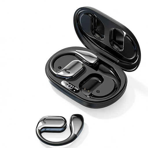 VoxorAI M75 Black AI Translation Earbuds