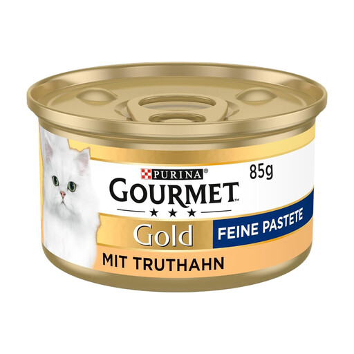 PURINA GOURMET Gold Fine P?té Cat Food Wet, with Turkey, 12-Pack (12 x 85g)