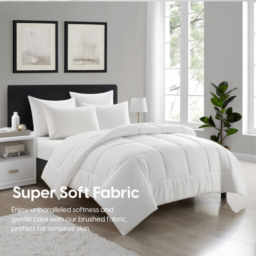 Meeallhome Box Stitched Bed Comforter