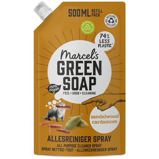 Marcel's Green Soap Allesreiniger Spray Navulling Sandelhout & Kardemom