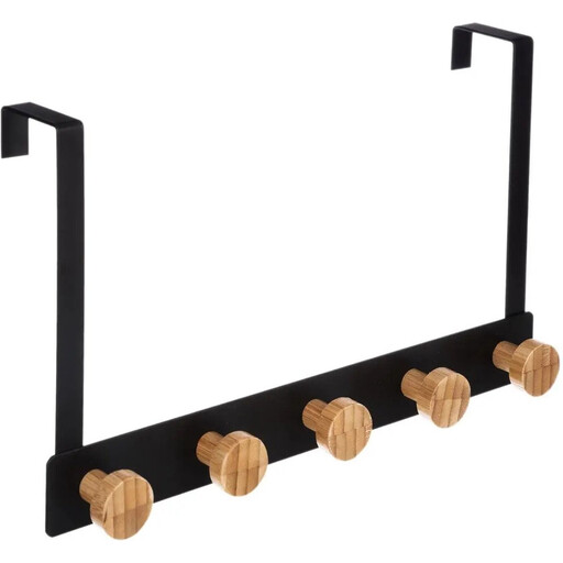 5five Bamboo Hook Door - Black, 33 x 20 cm