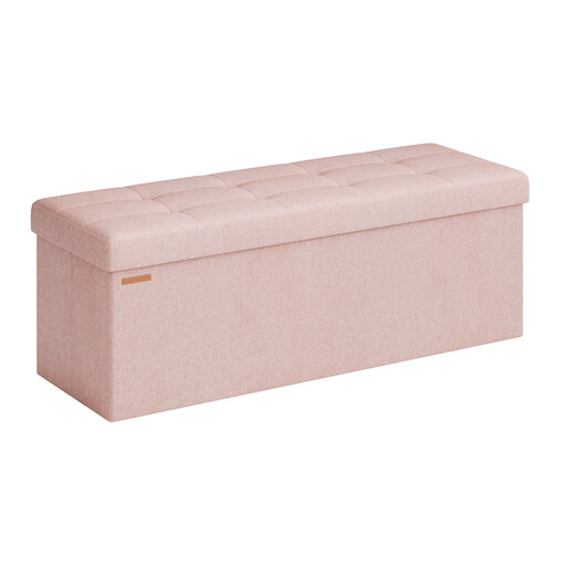 JOYFURNOS Storage Ottoman Bench, Pink