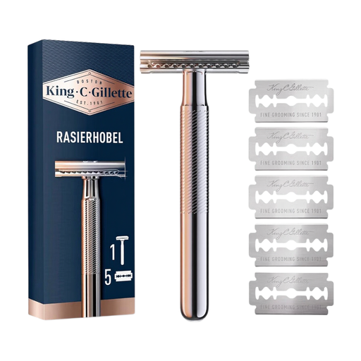 King C. Gillette Safety Razor + 5 Blades 5 pcs