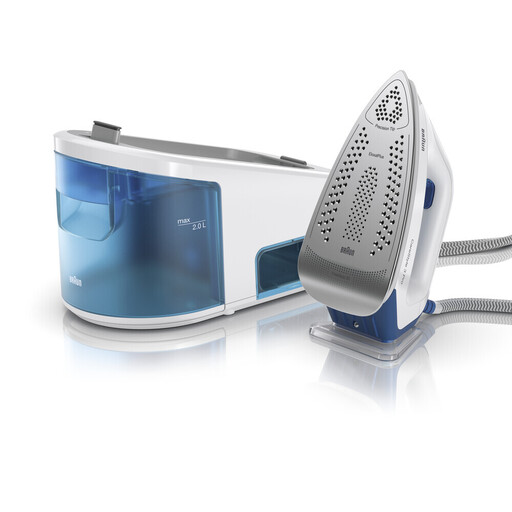 White and blue BRAUN CareStyle 3 IS3157BL steam generator iron