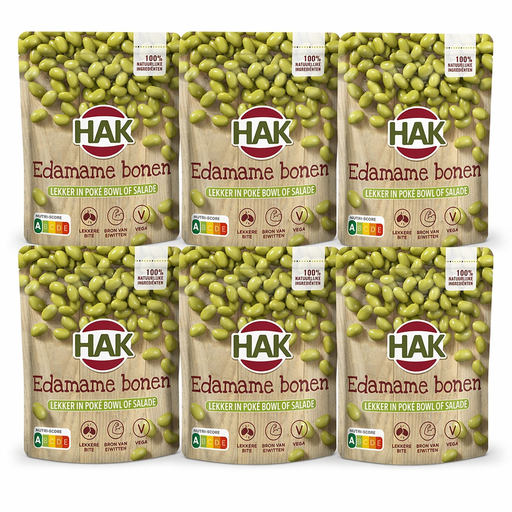 Hak Edamame Beans - 6 x 150 g