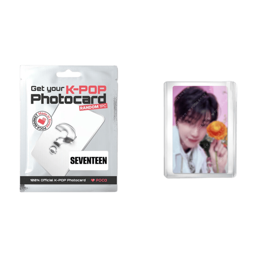 A selection of official SEVENTEEN photocards