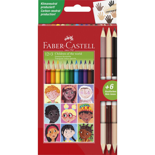 Faber-Castell Triangular Coloured Pencils Set