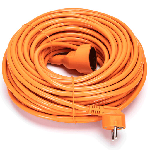 Aigostar German type extension cord/3G1.5mm2/30m/Orange