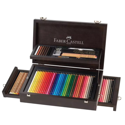 Faber-Castell Art & Graphic wooden case set