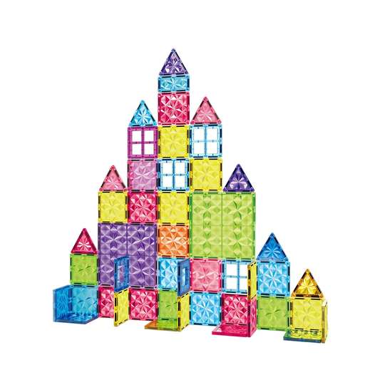 XINQIYUAN 47-Piece 7.5cm Magnetic Diamond Building Blocks