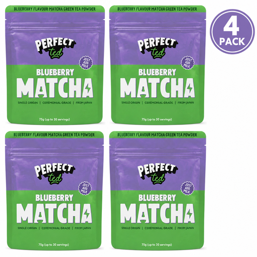 Perfectted Matcha Powder Blueberry 75g 4 Packs
