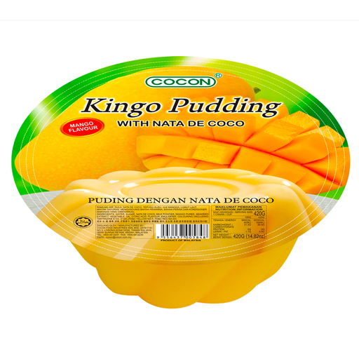 Cocon Kingo Mango Pudding with Nata de Coco 420g