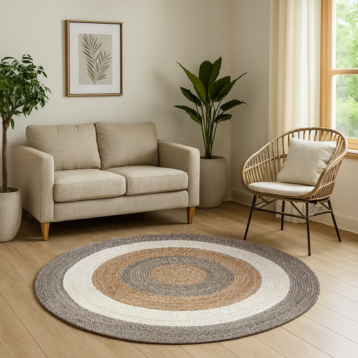 My Flair “Terra Rings” Round Multicoloured 120 x 120 cm