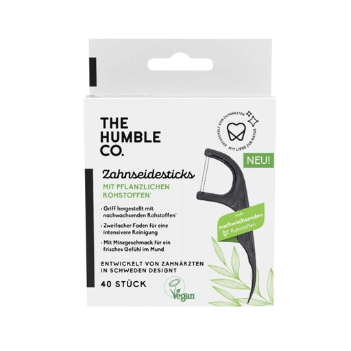 Humble Plant-Based Dental Floss Picks 40 pcs