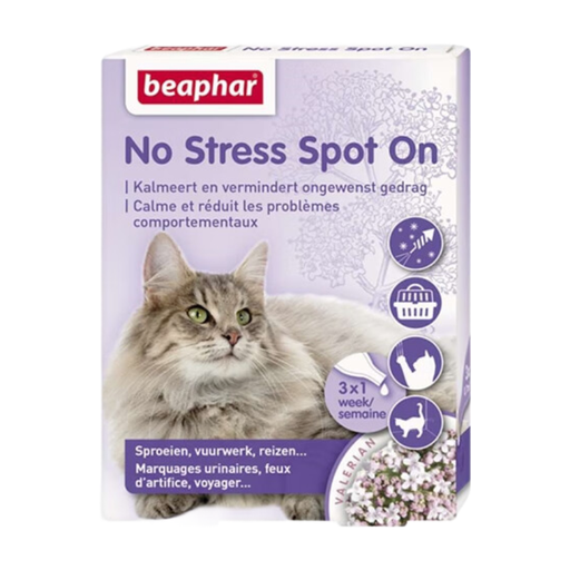 Pipettes Beaphar No Stress Spot On pour chat