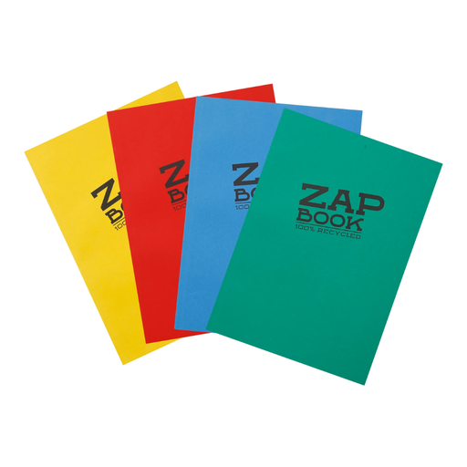 CLAIREFONTAINE Zap Book Glued A4, 160 Sheets, 80 g/m?, Assorted 1