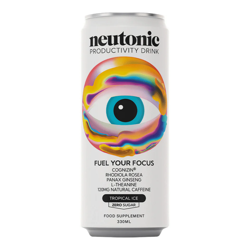 Neutonic Energy Drink Tropical Ice Flavour Focus Support