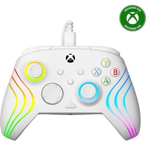 Turtle Beach Afterglow Wave Wired Controller USB Cable RGB Lighting - White