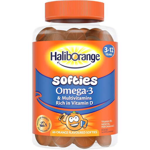 Haliborange Children's Multivitamin Omega-3 Daily Wellness Support Softies