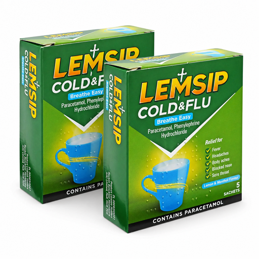 Lemsip Breathe Easy Cold & Flu Relief Hot Drink Sachets