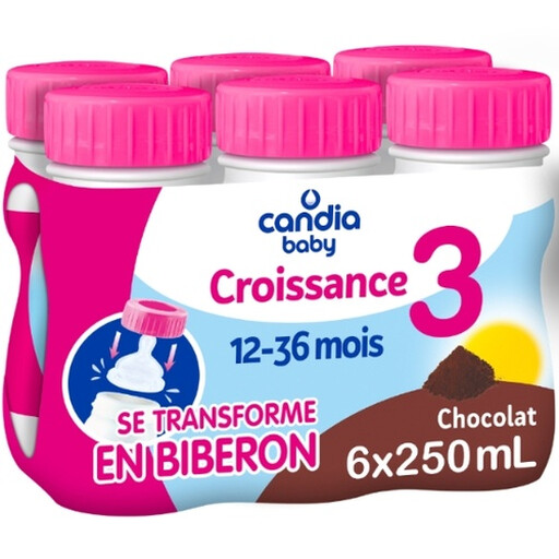 CANDIA Croissance Milk & Chocolate, 6 × 25 cl