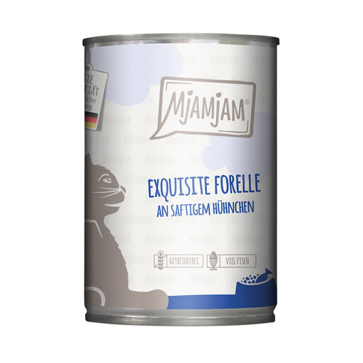 MjAMjAM Wet Cat Food with Chicken & Trout 400g