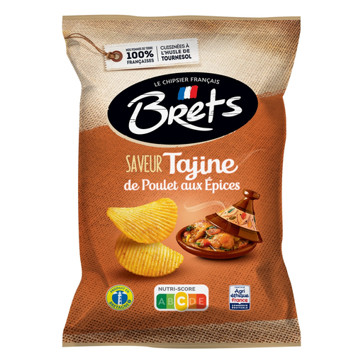 Chips BRET'S saveur tajine, sachet de 125 g