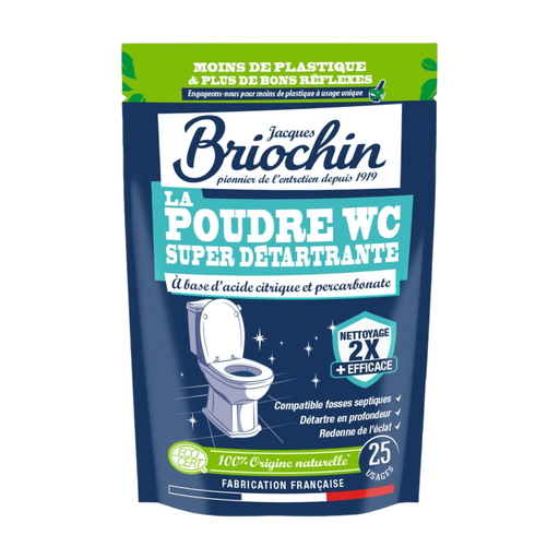 JACQUES BRIOCHIN Poudre Moussante WC Acide Citrique 500g