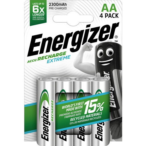 Energizer Accumulator, EXTREME, Nickel-Metal Hydride, Mignon, AA