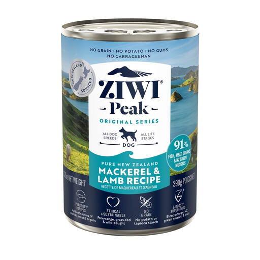 Ziwi PEAK DOG CANS Mackerel & Lamb 390 g