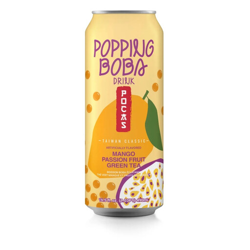 Pocas Popping BB Mango Passion Fruit Green Tea Drink