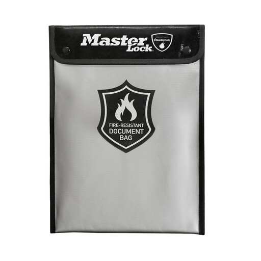 Master Lock FBWLZ0EURHRO Fireproof Document Bag