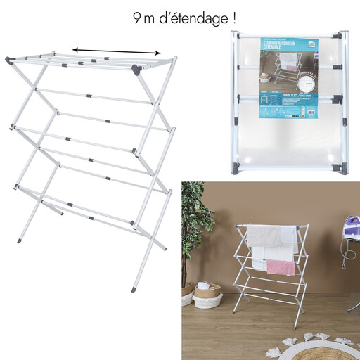 ?tendoir à Linge Accordéon 9M M4