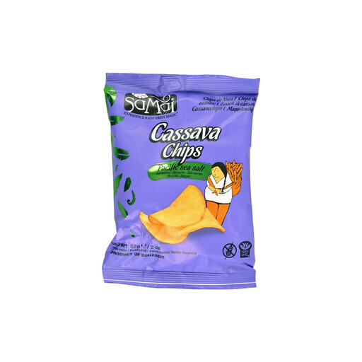 Packet of SAMAI cassava crisps, 57 g