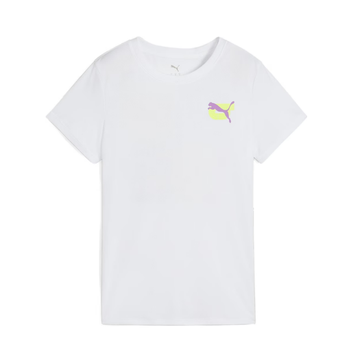Puma Women's Graphics Running Illustration Tee in Puma White